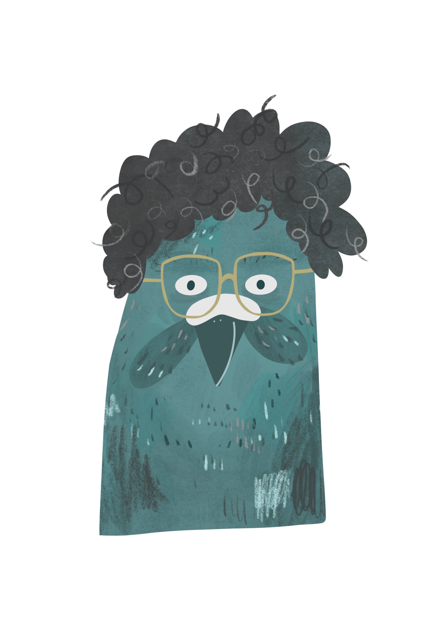 Digital Pigeon Portrait