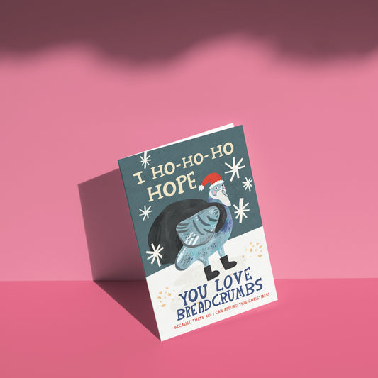 Ho Ho Hope Breadcrumbs greetings card