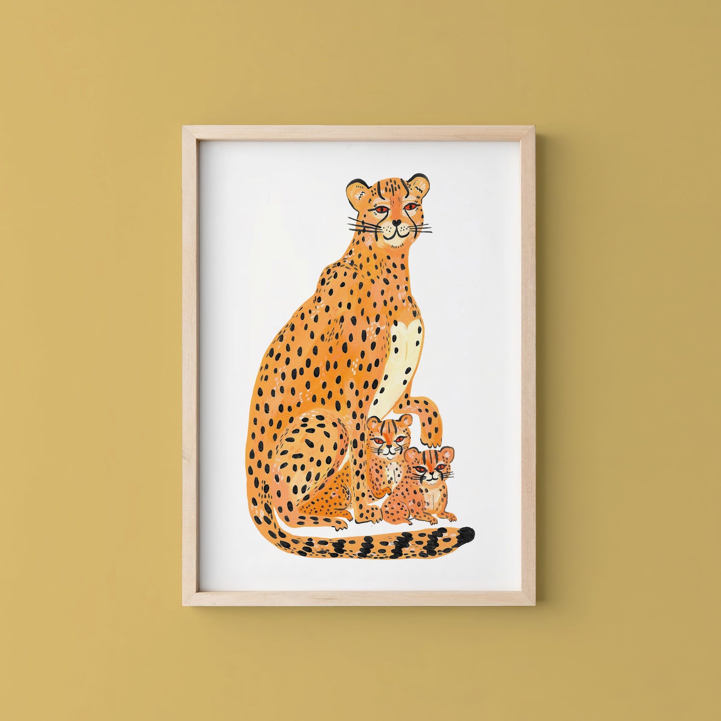 Cheetah Family Art Print