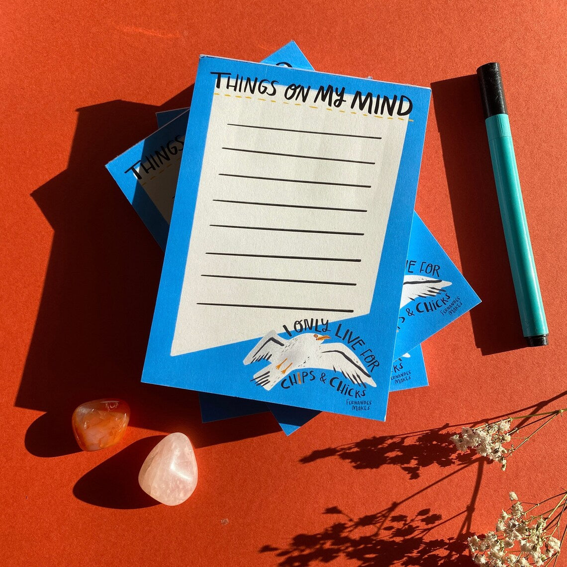 Things On My Mind Seagull Notepad