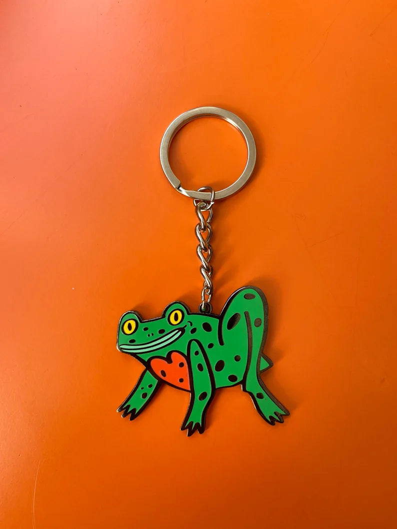 Frog Enamel Keychain by Fernandes Makes