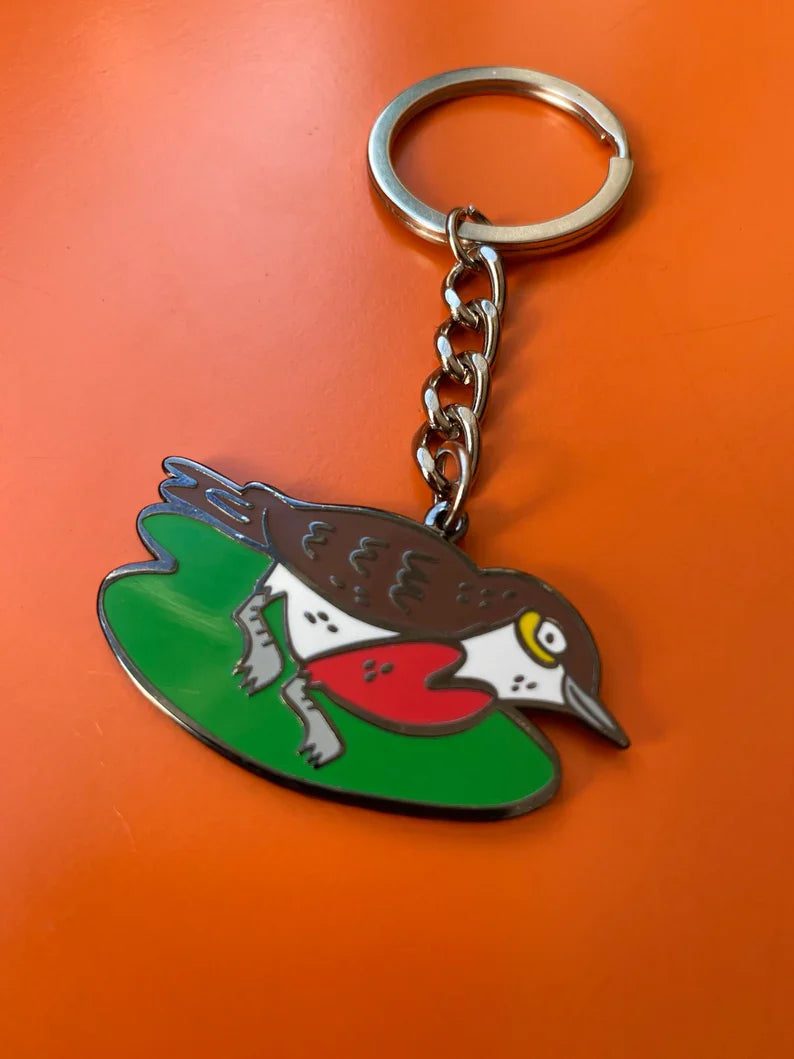 Robin Enamel Keychain by Fernandes Makes