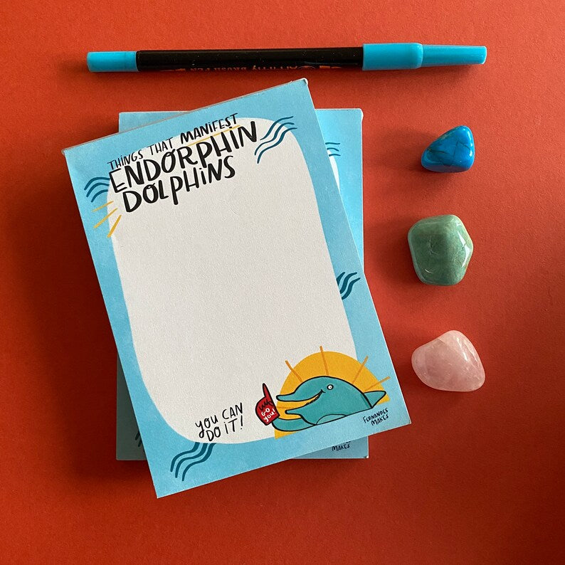Endorphin Dolphin Notepad