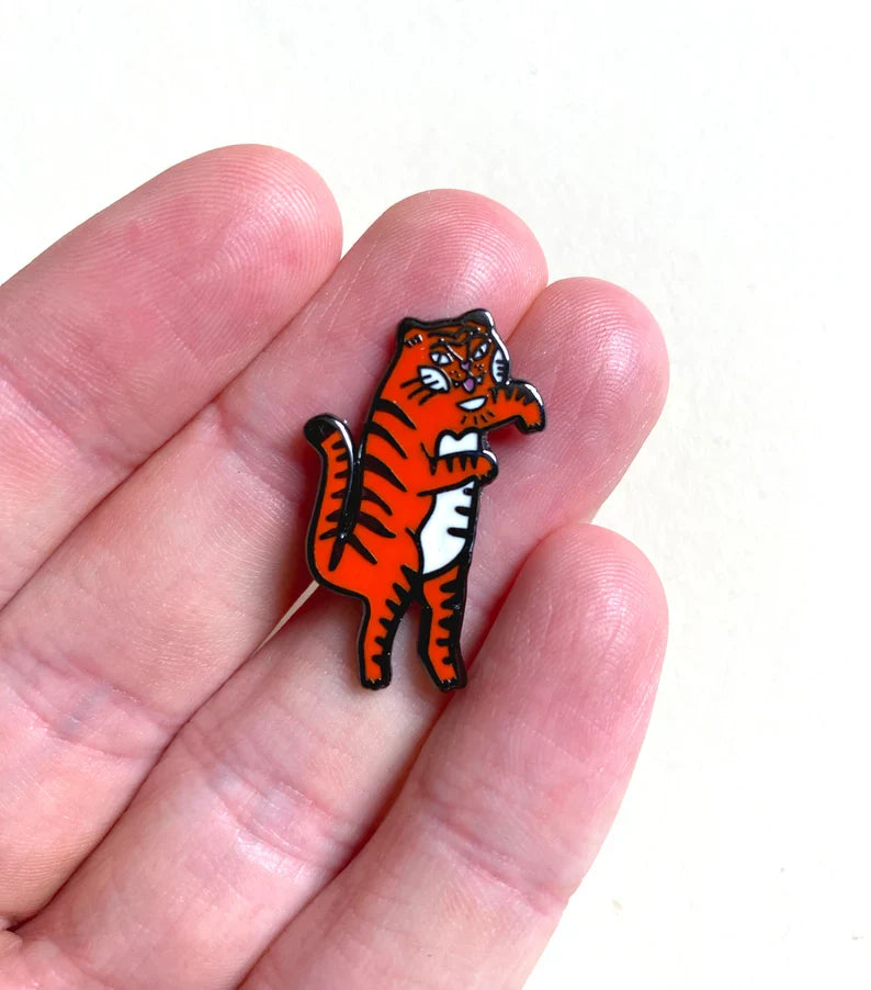 Creeping Tiger Hard Enamel Pin