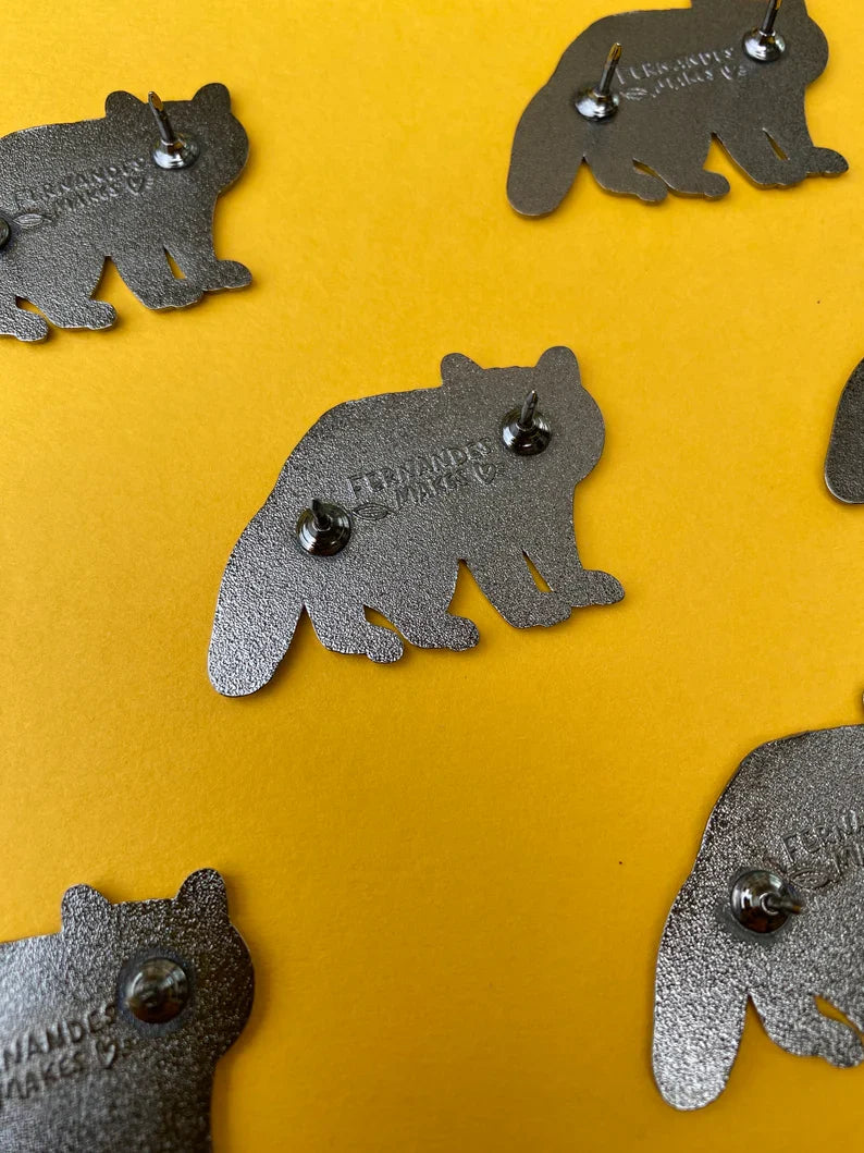 Raccoon Enamel Pin