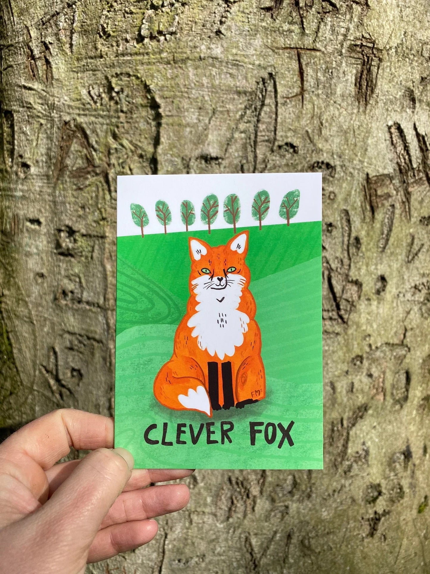 Clever Fox Greeting Card