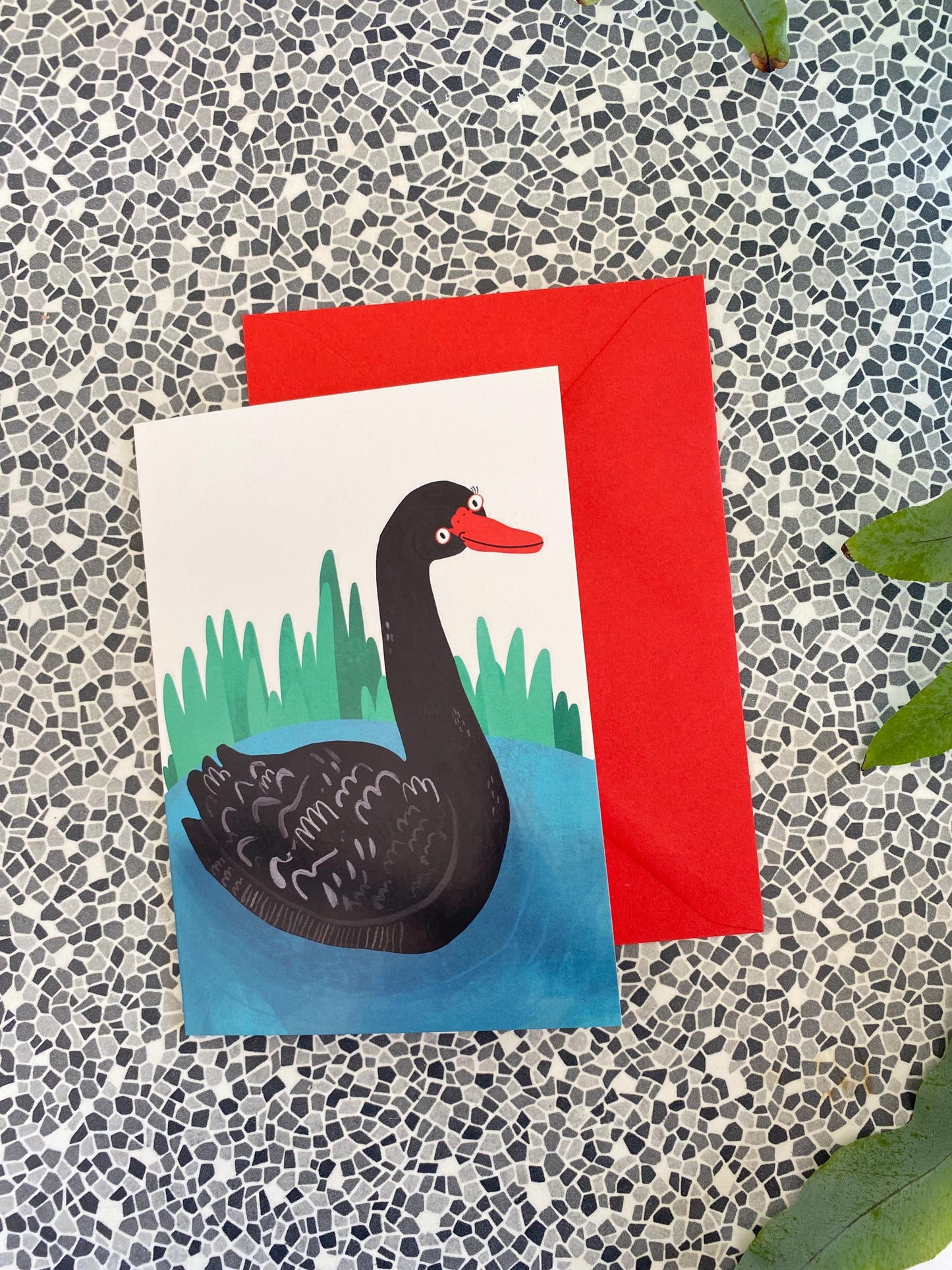 Black Swan Greeting Card