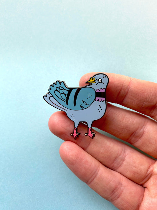 Pigeon Enamel Pin