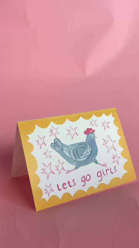 Scoot Scoot Birthday / Pigeon / Greeting Card