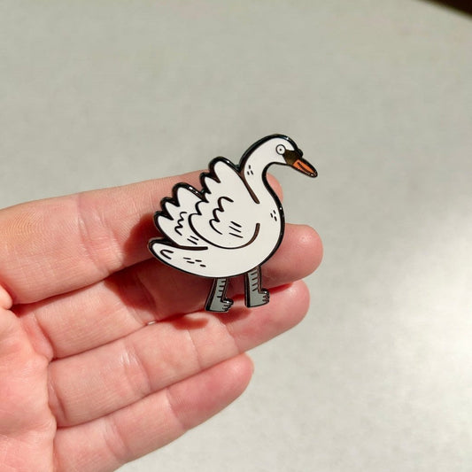 Swan Enamel Pin