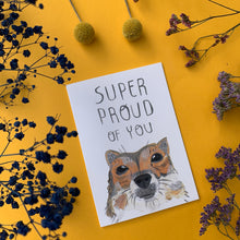 Super Proud of You! Corgi dog Congratulations/Well Done greeting card - Fernandes Makes