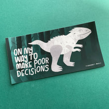 LARGE Indominus Rex Dinosaur Vinyl Bumper Sticker