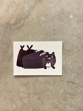 In The Bin Raccoon - Postcard